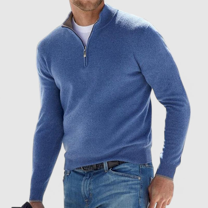 Donovan - Quarter-Zip Stylish Sweater