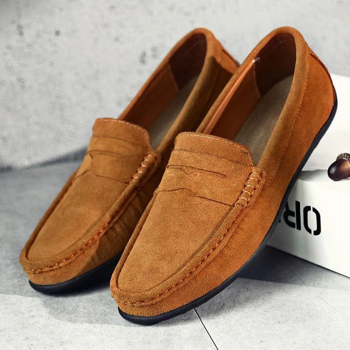 Mason – Stockholm Suede Loafers with Cushioned Comfort & Non-Slip Sole