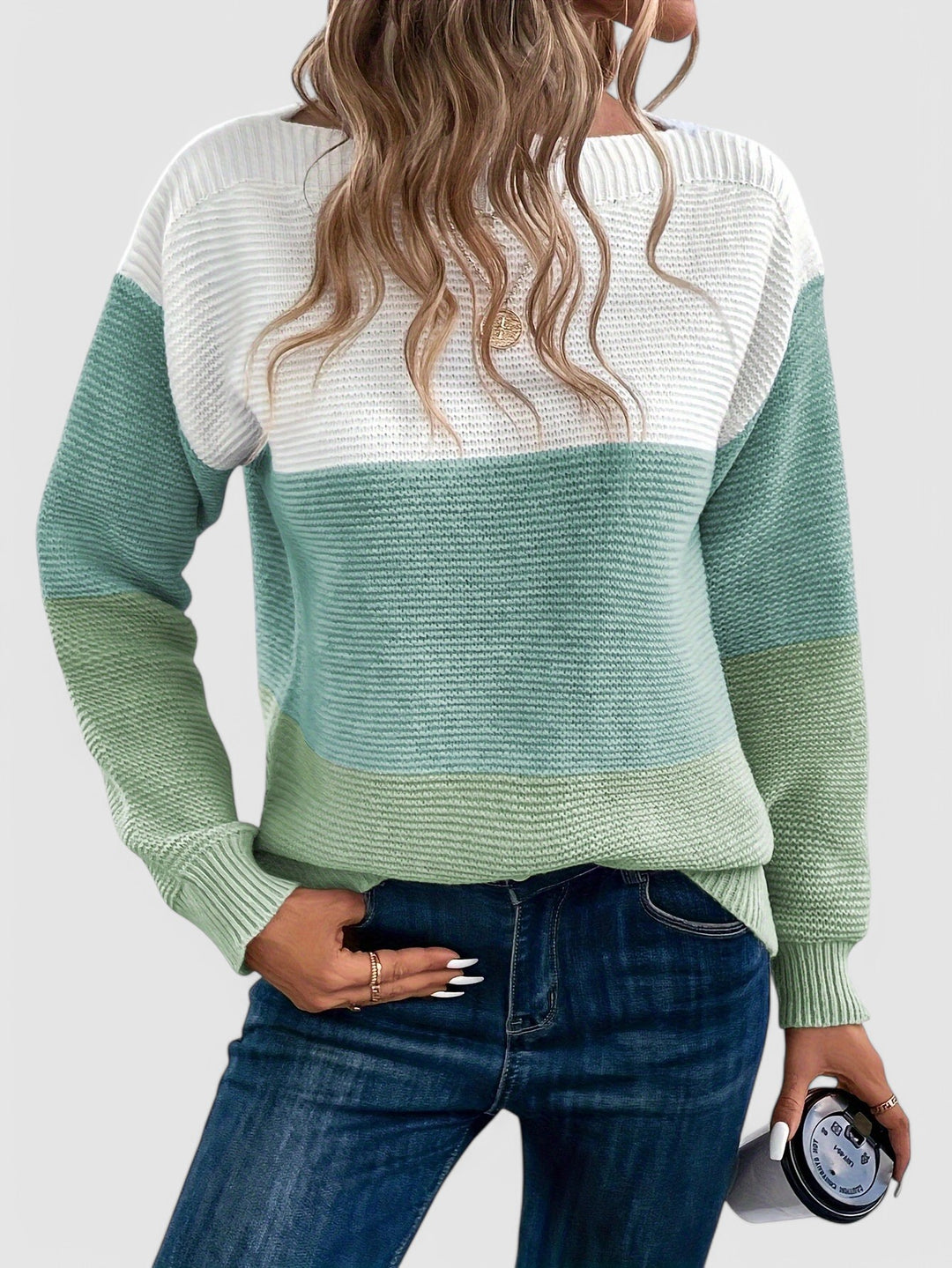 Olivia - Colorblock Knit Sweater
