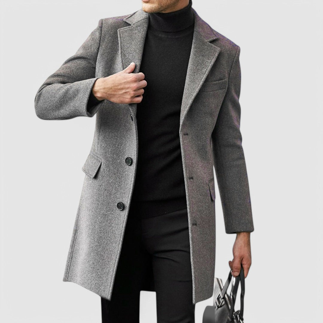 Harvey - Elegant Long Men's Coat