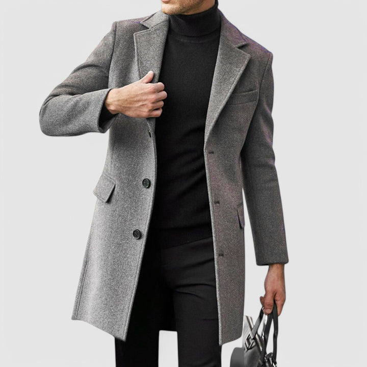 Harvey - Elegant Long Men's Coat