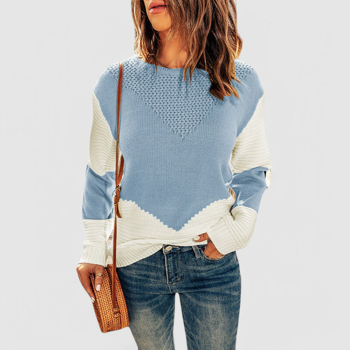 Juliette - Colorblock Texture Sweater