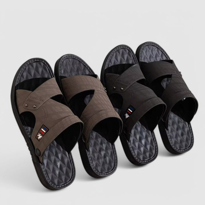 Grayson - Comfort Leather Slides