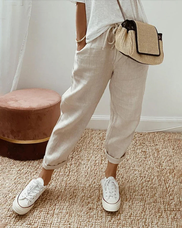 LUCY - Anti-Sweat Luxe Cotton-Blend Pants