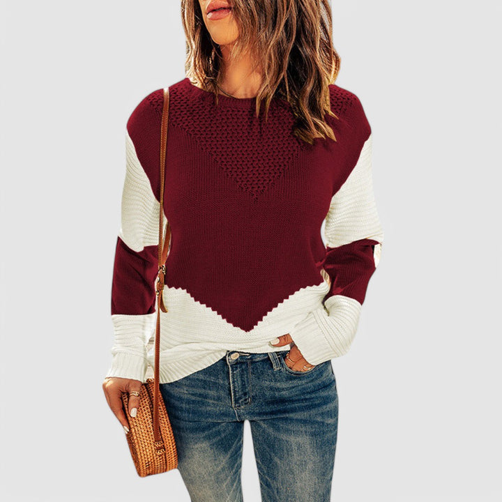 Juliette - Colorblock Texture Sweater