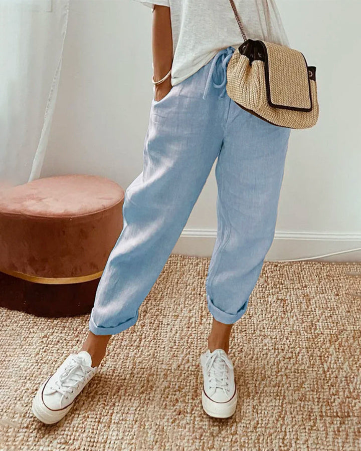 LUCY - Anti-Sweat Luxe Cotton-Blend Pants
