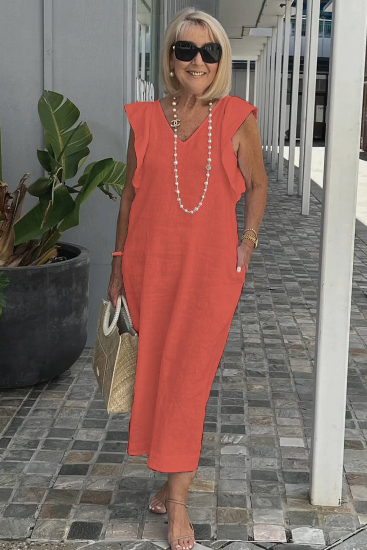 Sonya - Elegant Cotton-Linen Dress