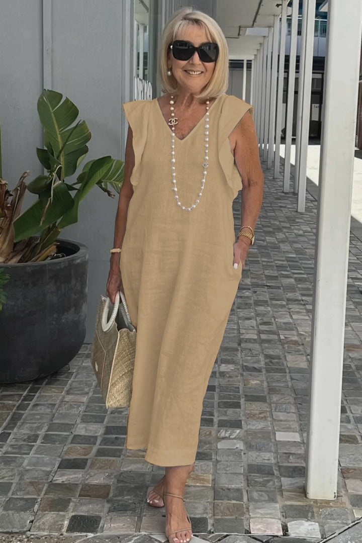 Sonya - Elegant Cotton-Linen Dress
