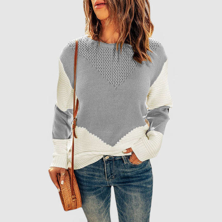 Juliette - Colorblock Texture Sweater