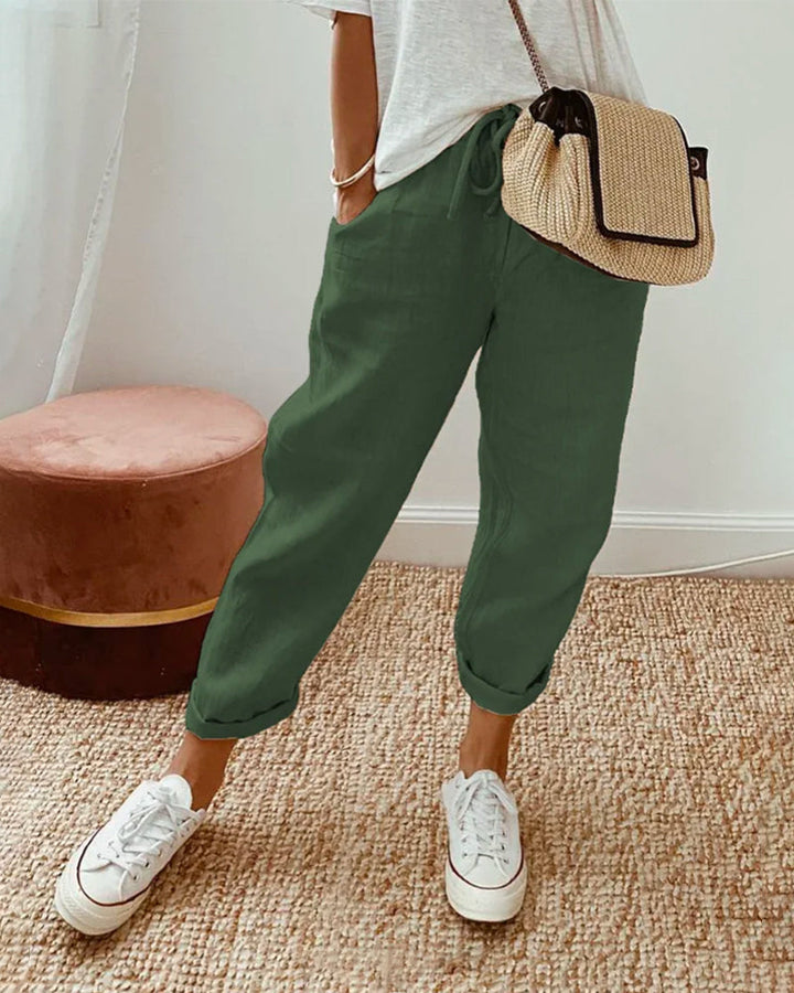 LUCY - Anti-Sweat Luxe Cotton-Blend Pants