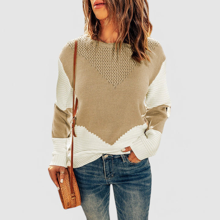 Juliette - Colorblock Texture Sweater