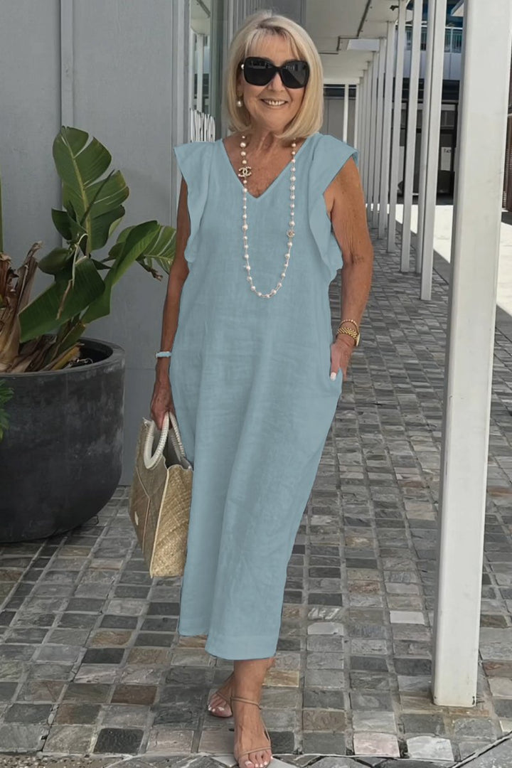 Sonya - Elegant Cotton-Linen Dress