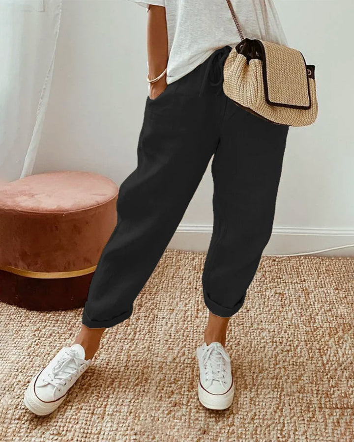 LUCY - Anti-Sweat Luxe Cotton-Blend Pants