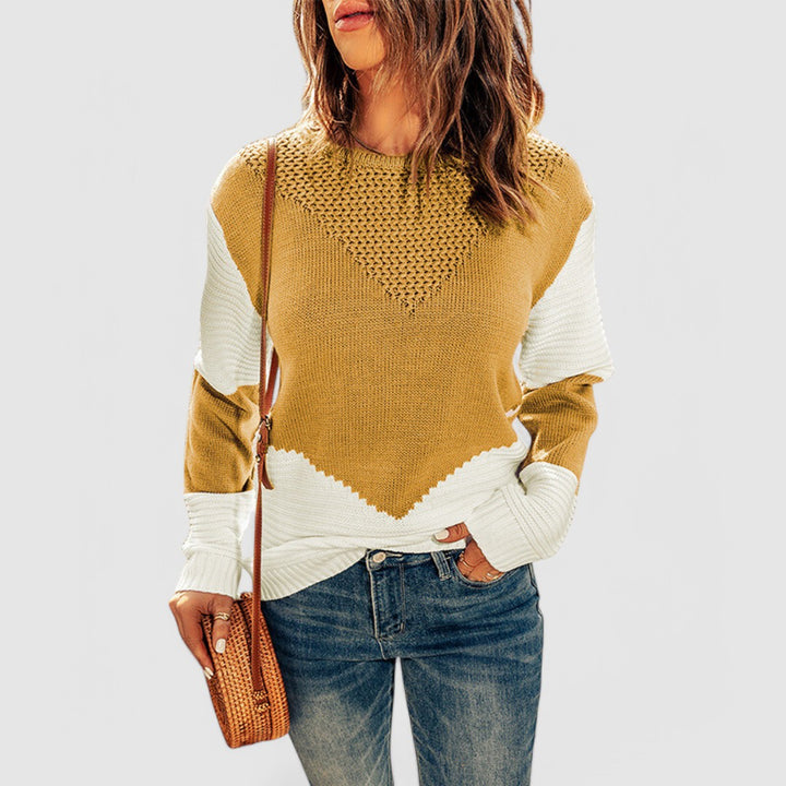 Juliette - Colorblock Texture Sweater