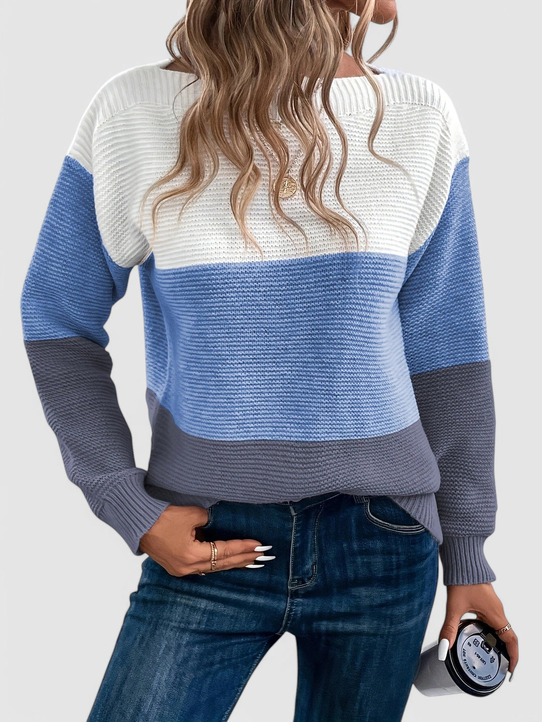 Olivia - Colorblock Knit Sweater