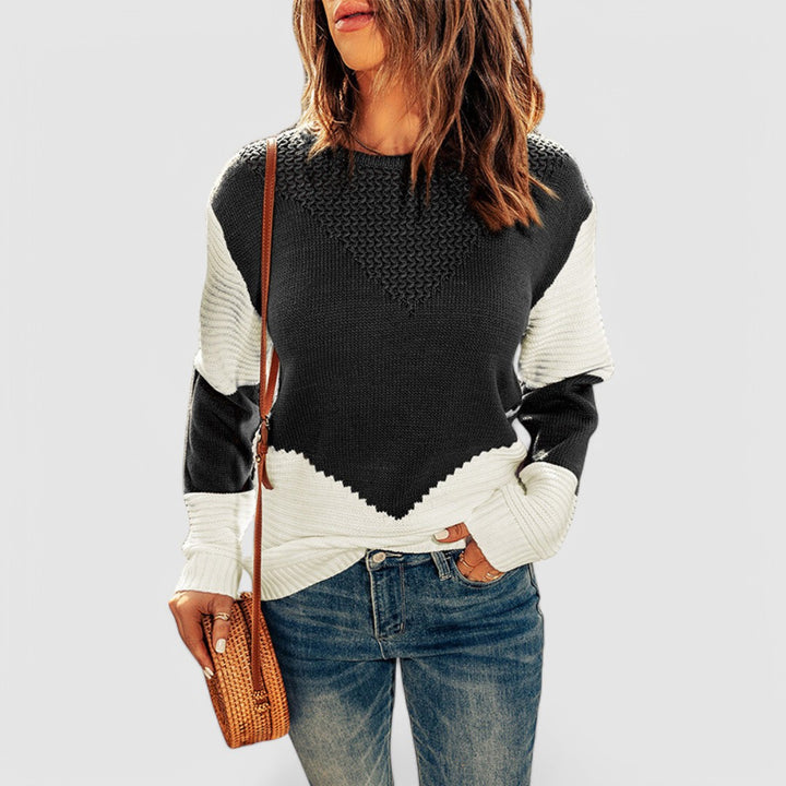 Juliette - Colorblock Texture Sweater