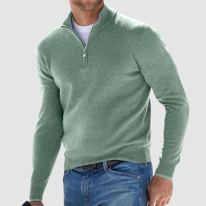 Donovan - Quarter-Zip Stylish Sweater