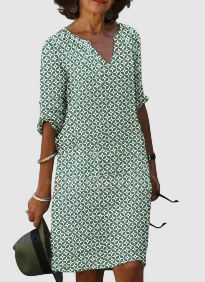 Astrid - Geometric Print Dress