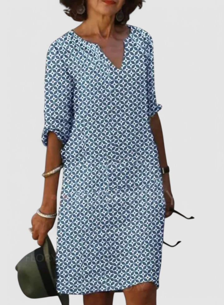 Astrid - Geometric Print Dress