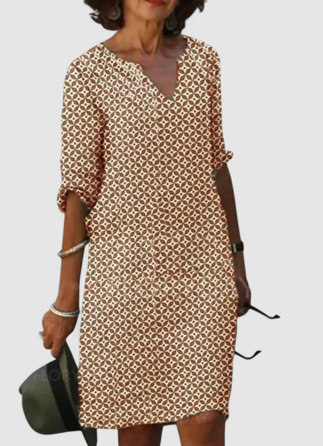 Astrid - Geometric Print Dress