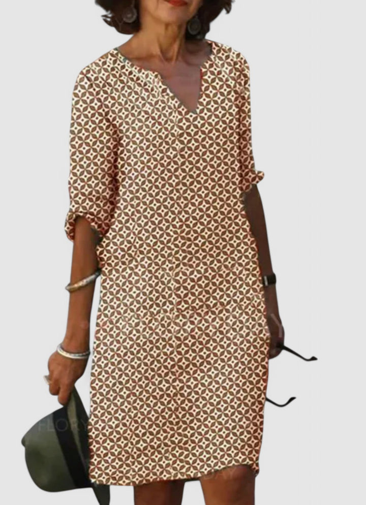 Astrid - Geometric Print Dress