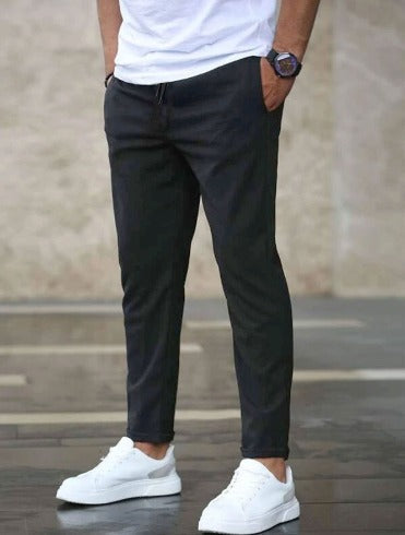 Collin - Cropped Drawstring Trousers