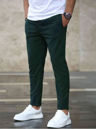 Collin - Cropped Drawstring Trousers