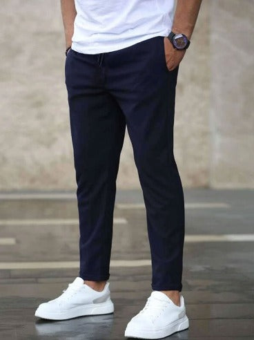 Collin - Cropped Drawstring Trousers