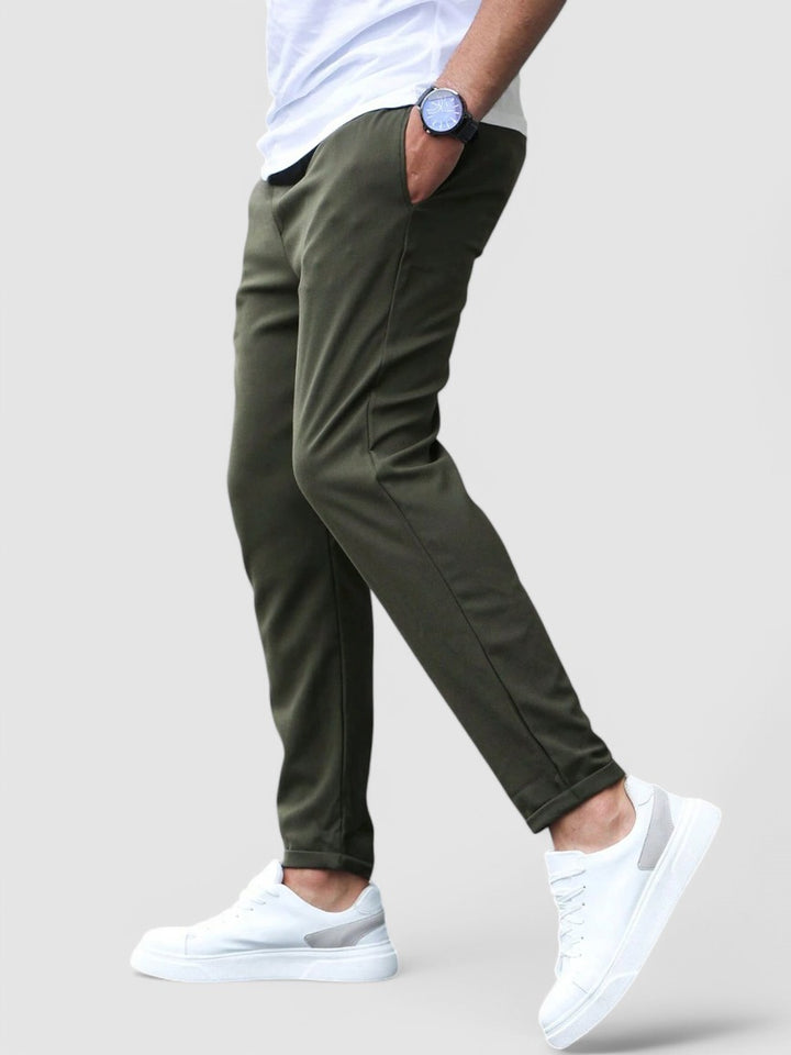 Collin - Cropped Drawstring Trousers