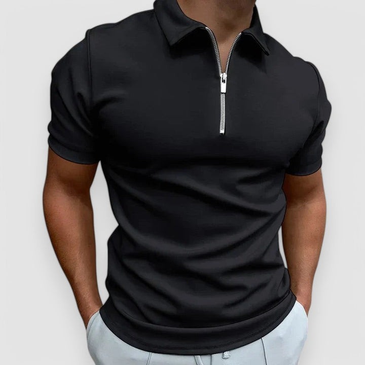 Dylan - Casual Zip-up Polo Shirt