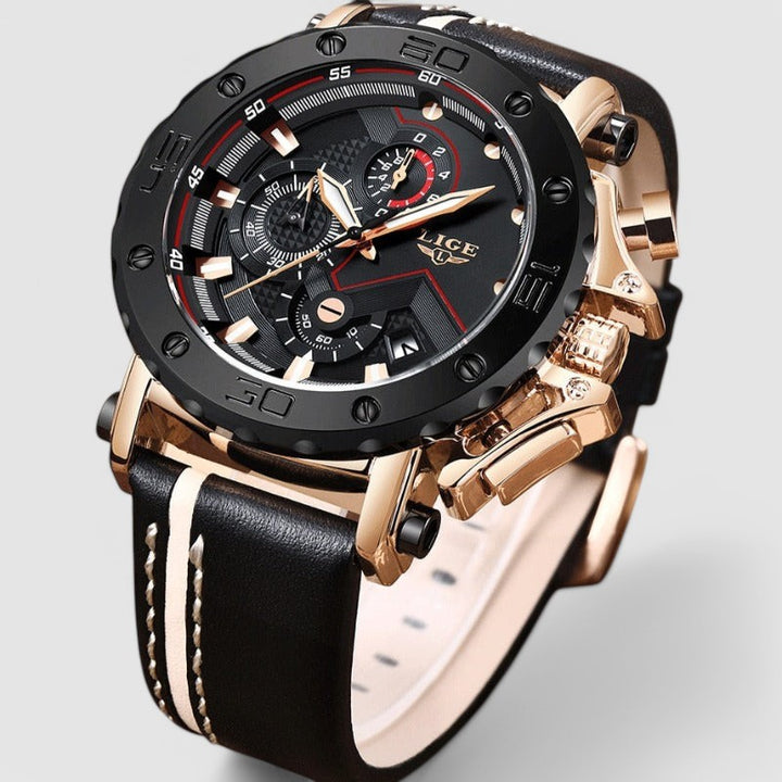 Harrison – Stainless Steel Chronograph Watch with Luminous Display