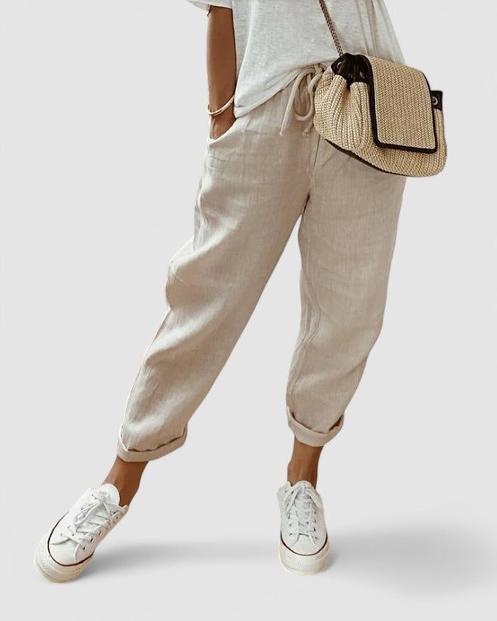 LUCY - Anti-Sweat Luxe Cotton-Blend Pants