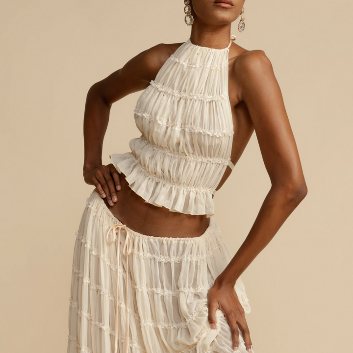 WENDY - Halter Top and Skirt Set