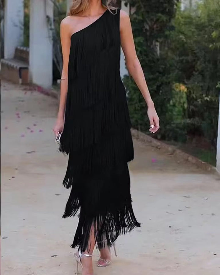 Isla - Fringe Maxi Dress