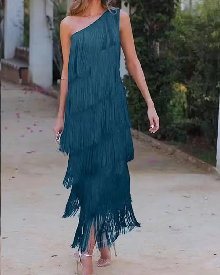 Isla - Fringe Maxi Dress