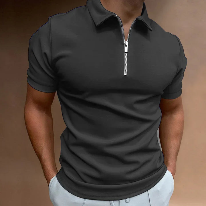 Dylan - Casual Zip-up Polo Shirt