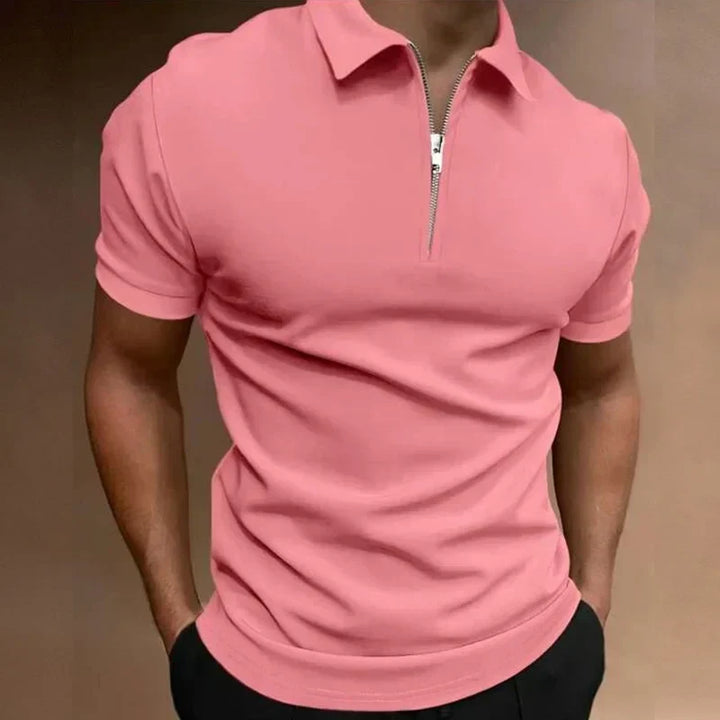 Dylan - Casual Zip-up Polo Shirt