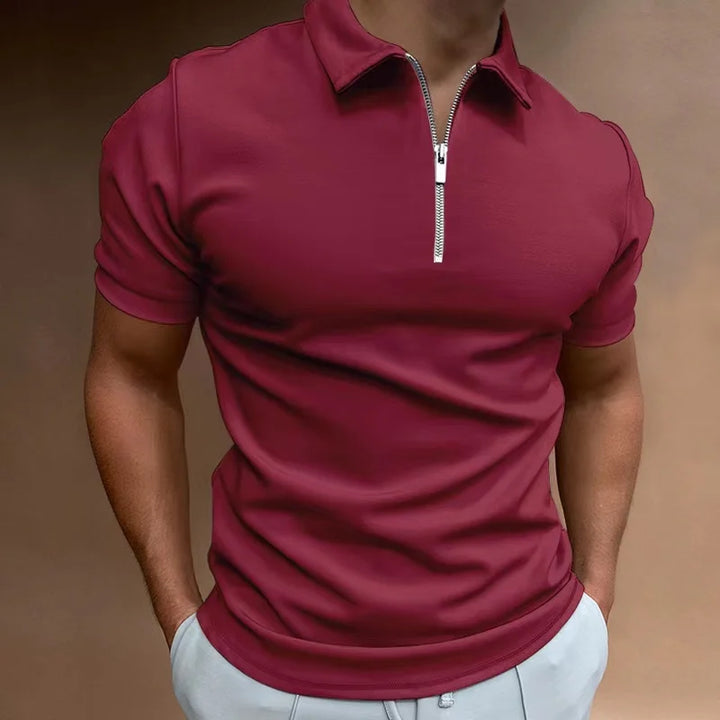 Dylan - Casual Zip-up Polo Shirt