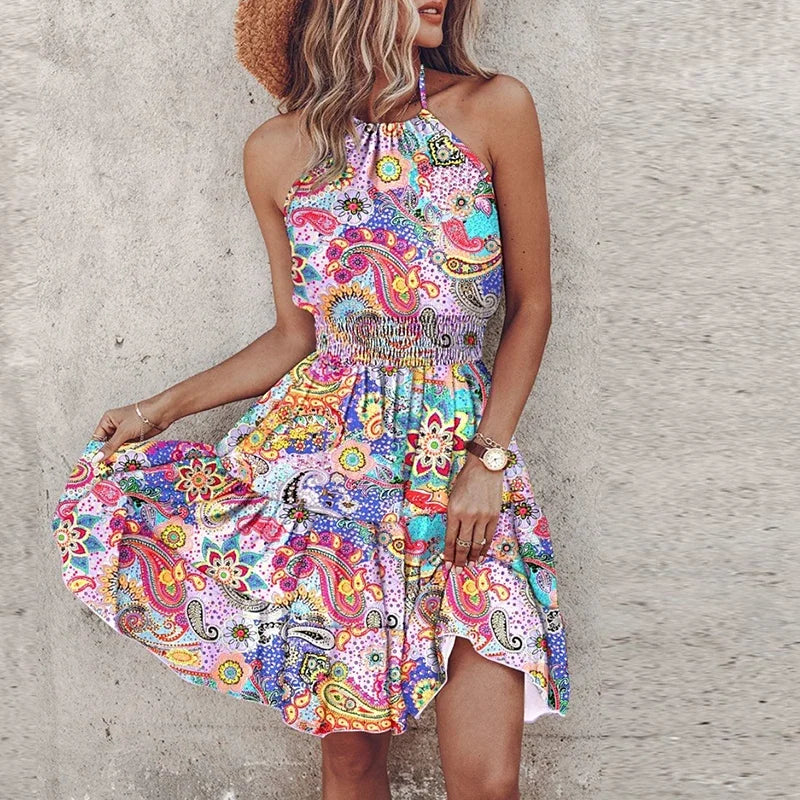 Laura - Chic Halter Dress