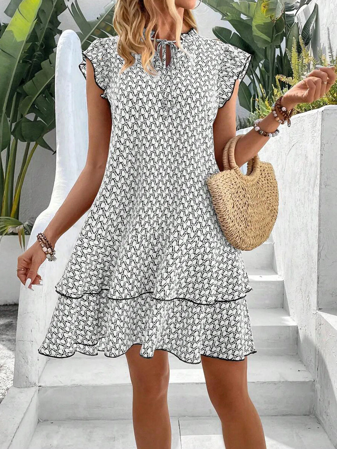Khalia - Ruffle Tiered Dress
