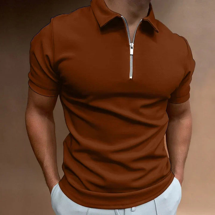 Dylan - Casual Zip-up Polo Shirt