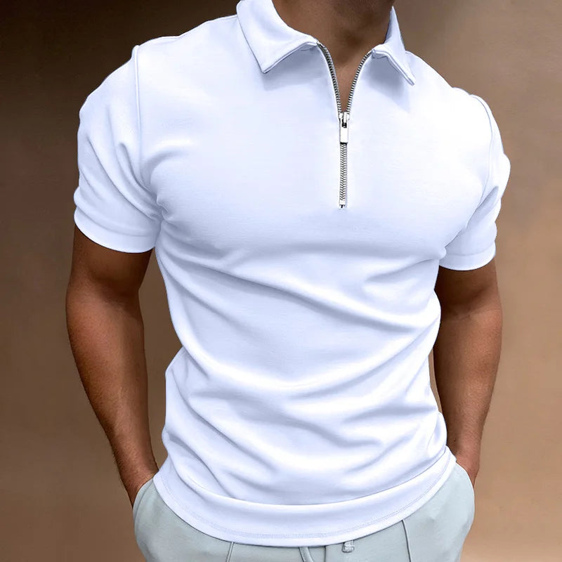Dylan - Casual Zip-up Polo Shirt