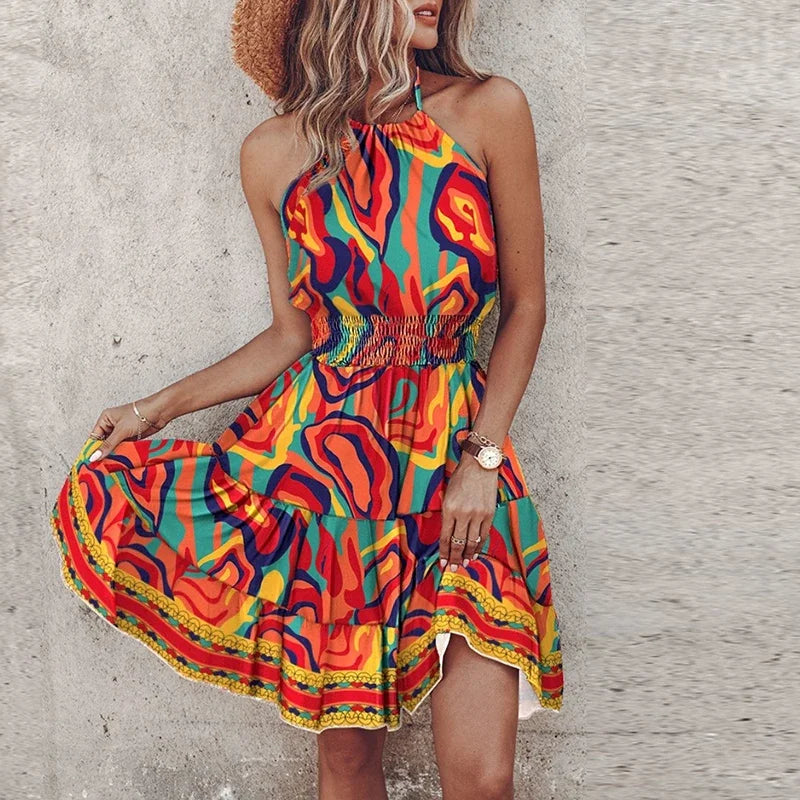 Laura - Chic Halter Dress