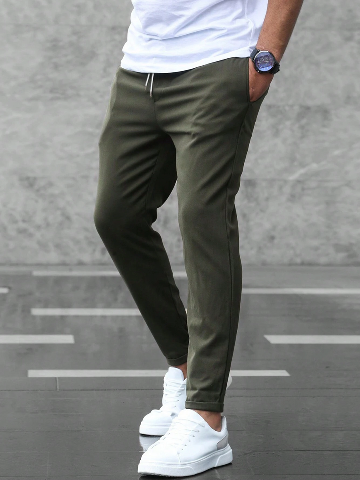 Collin - Cropped Drawstring Trousers