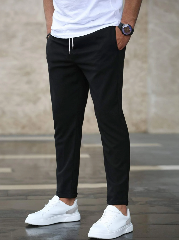 Collin - Cropped Drawstring Trousers