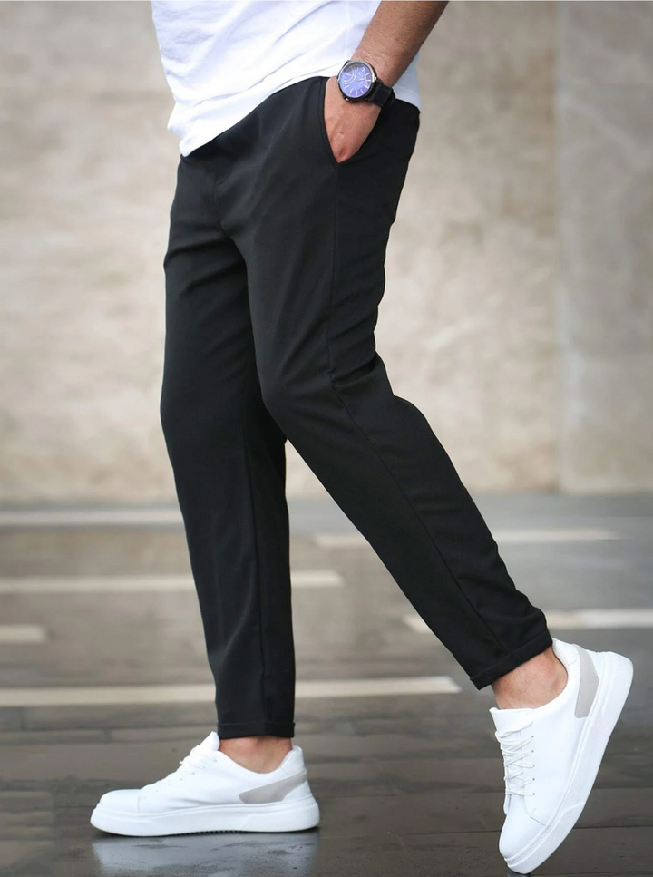 Collin - Cropped Drawstring Trousers