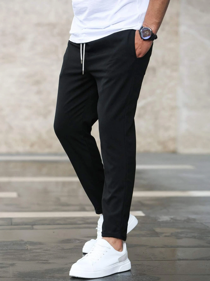 Collin - Cropped Drawstring Trousers