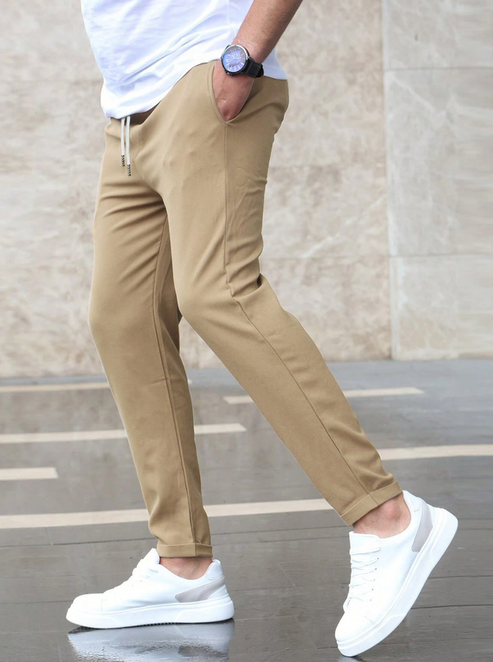 Collin - Cropped Drawstring Trousers