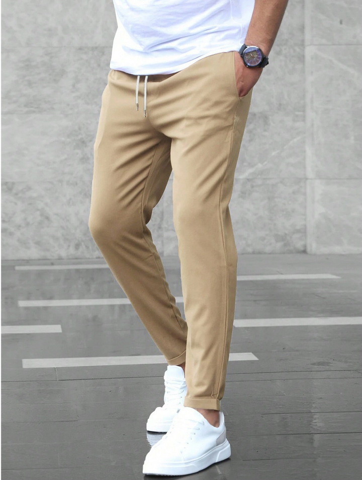 Collin - Cropped Drawstring Trousers