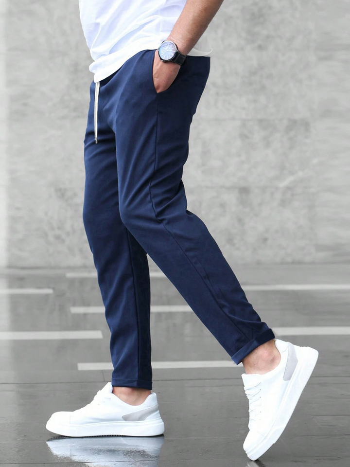Collin - Cropped Drawstring Trousers
